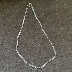 Silver chain necklace (20”)